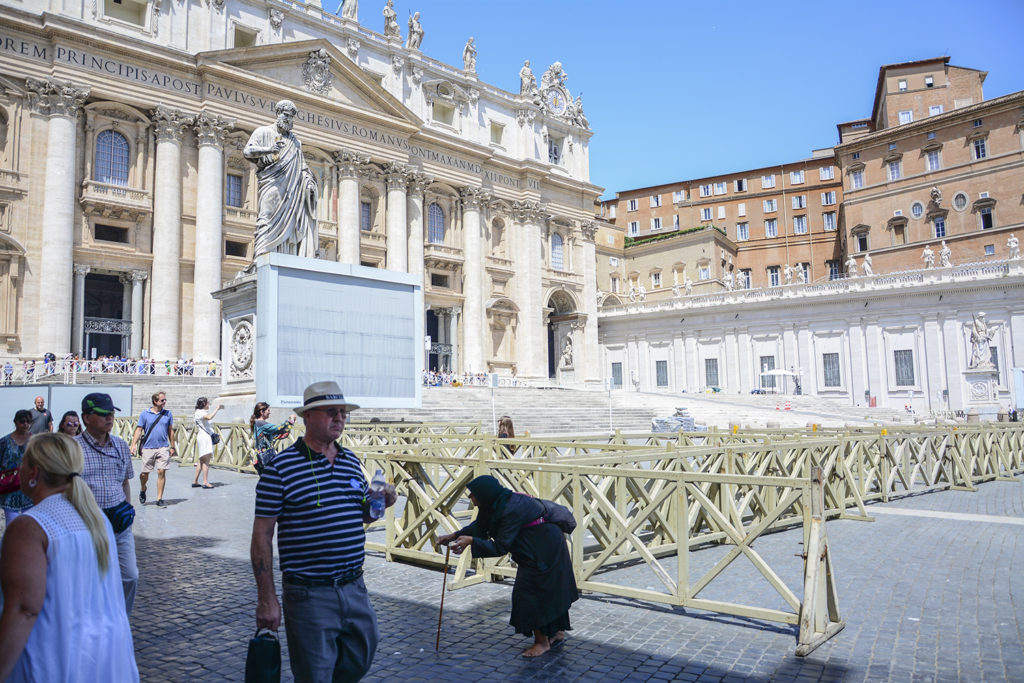 Beggars in Vatican city